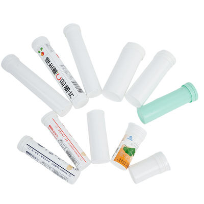 Personal Care Effervescent Tablets Packaging Tubes with Desiccant Cap and Custom Logo