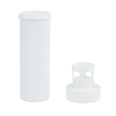 Travel Size Customized Effervescent Tablets Packaging Bottle White PP Material and Cap