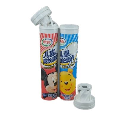 Custom Print Color 6 colors Max Effervescent Tablet Tube Bottle for Era Packaging