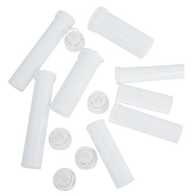 Portable Small Empty Plastic Bottles Lemon Vitamin C Effervescent Tablets in PP Collar