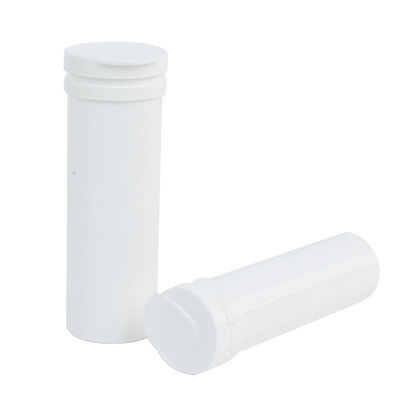 Portable Small Empty Plastic Bottles Lemon Vitamin C Effervescent Tablets in PP Collar