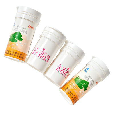 Easy Clean PP Collar Material Vitamin C Effervescent Tablet Bottles for OEM Acceptance