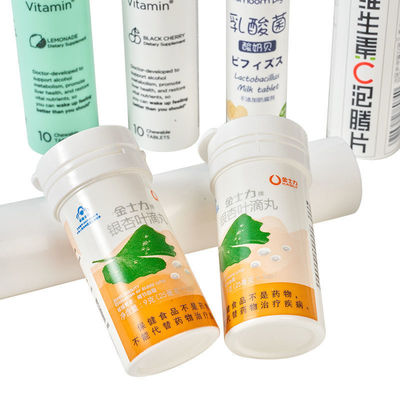 Easy Clean PP Collar Material Vitamin C Effervescent Tablet Bottles for OEM Acceptance