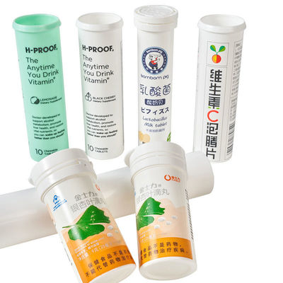 Easy Clean PP Collar Material Vitamin C Effervescent Tablet Bottles for OEM Acceptance