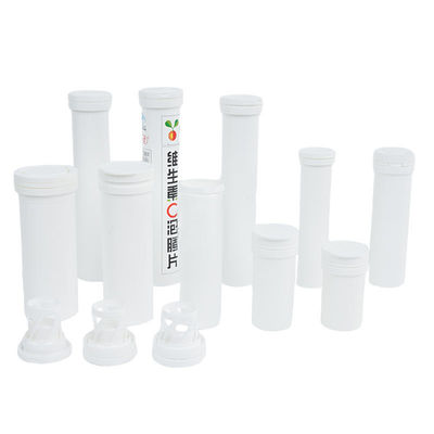 2023 Custom Logo Effervescent Tablet Tube with Cap Empty in Food Grade PP Matte Surface