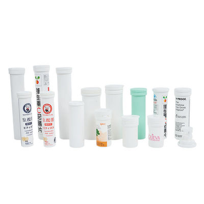 2023 Custom Logo Effervescent Tablet Tube with Cap Empty in Food Grade PP Matte Surface