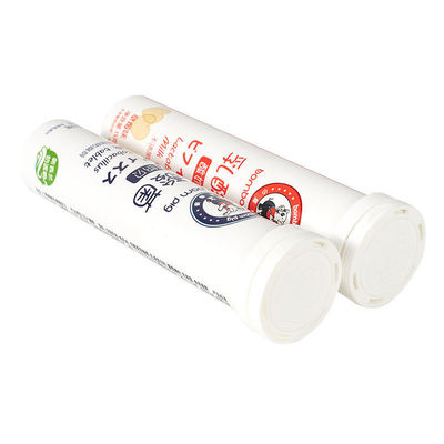 Food grade PP customized effervescent tablet empty bottle filling tube with flip cap