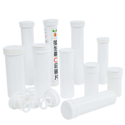 Supply Customized Logo Design Empty Vitamin C Plus Effervescent Tablet Tube With Cap