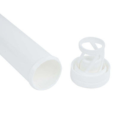 Plastic PP Tube with Spiral lid for the packaging of effervescent tablets supplements