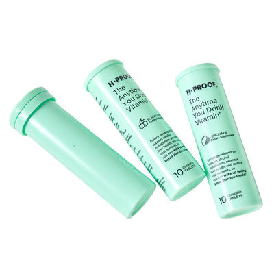 Empty vitamin c medical tablet container tube for supplements made of food grade PP