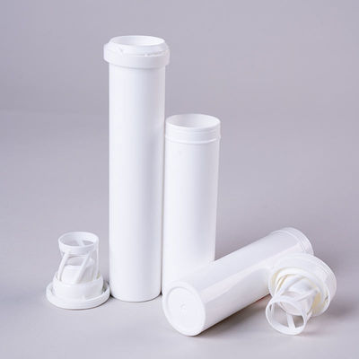 Empty vitamin c medical tablet container tube for supplements made of food grade PP